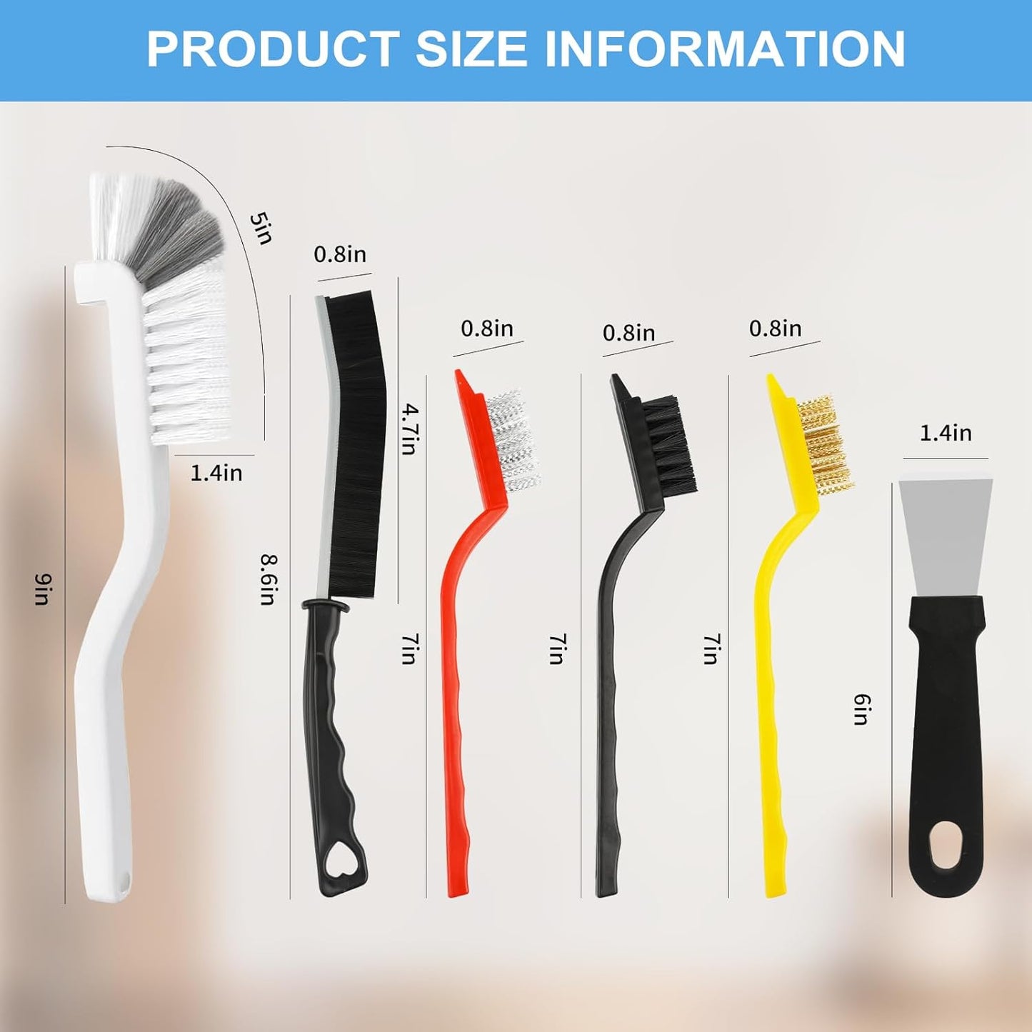 22Pcs/2 Pack,Crevice Cleaning Brush