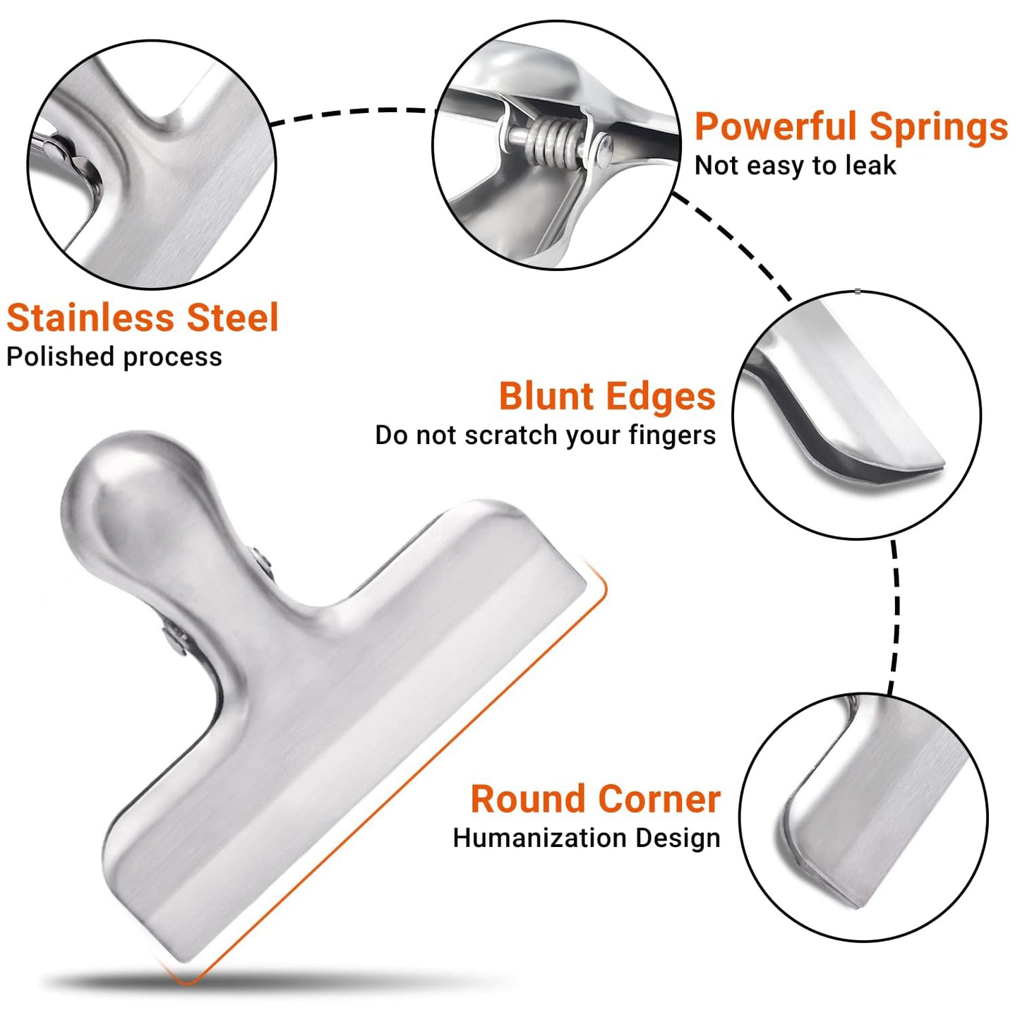 10 Pack Stainless Steel Chip