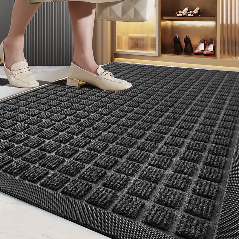 Heavy Duty Doormat for Outside Entry 45*75cm, Black