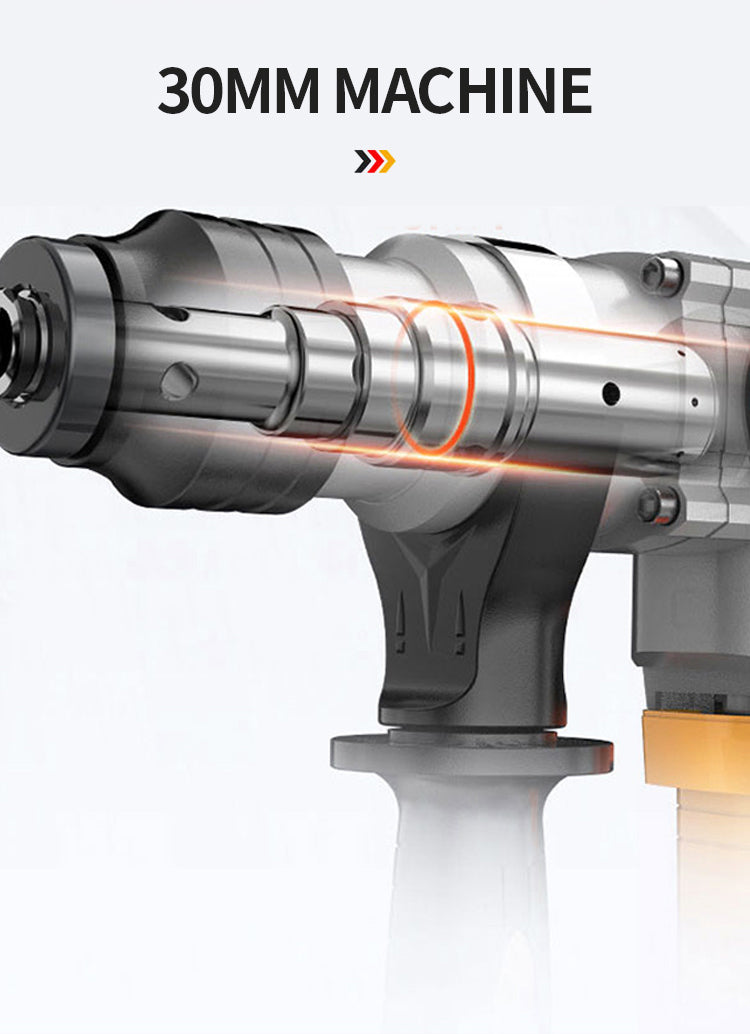 21V Brushless D-Handle Rotary Hammer Drill with 2 Batteries
