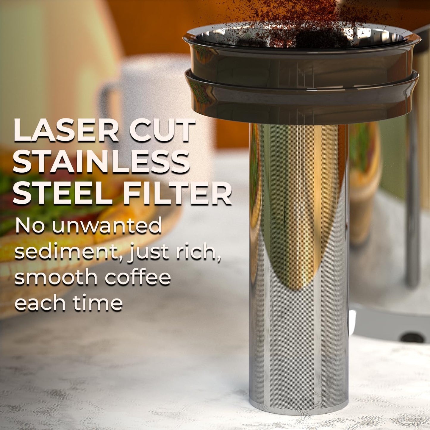 Cold Brew Coffee Maker, Pitcher for Fridge (34oz)