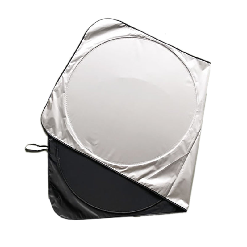 Large Car Windshield Sunshade 160x80cm 2 Units, Black