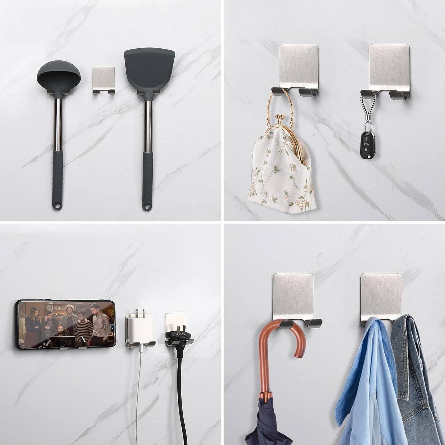 Adhesive Razor Hooks 8 Units