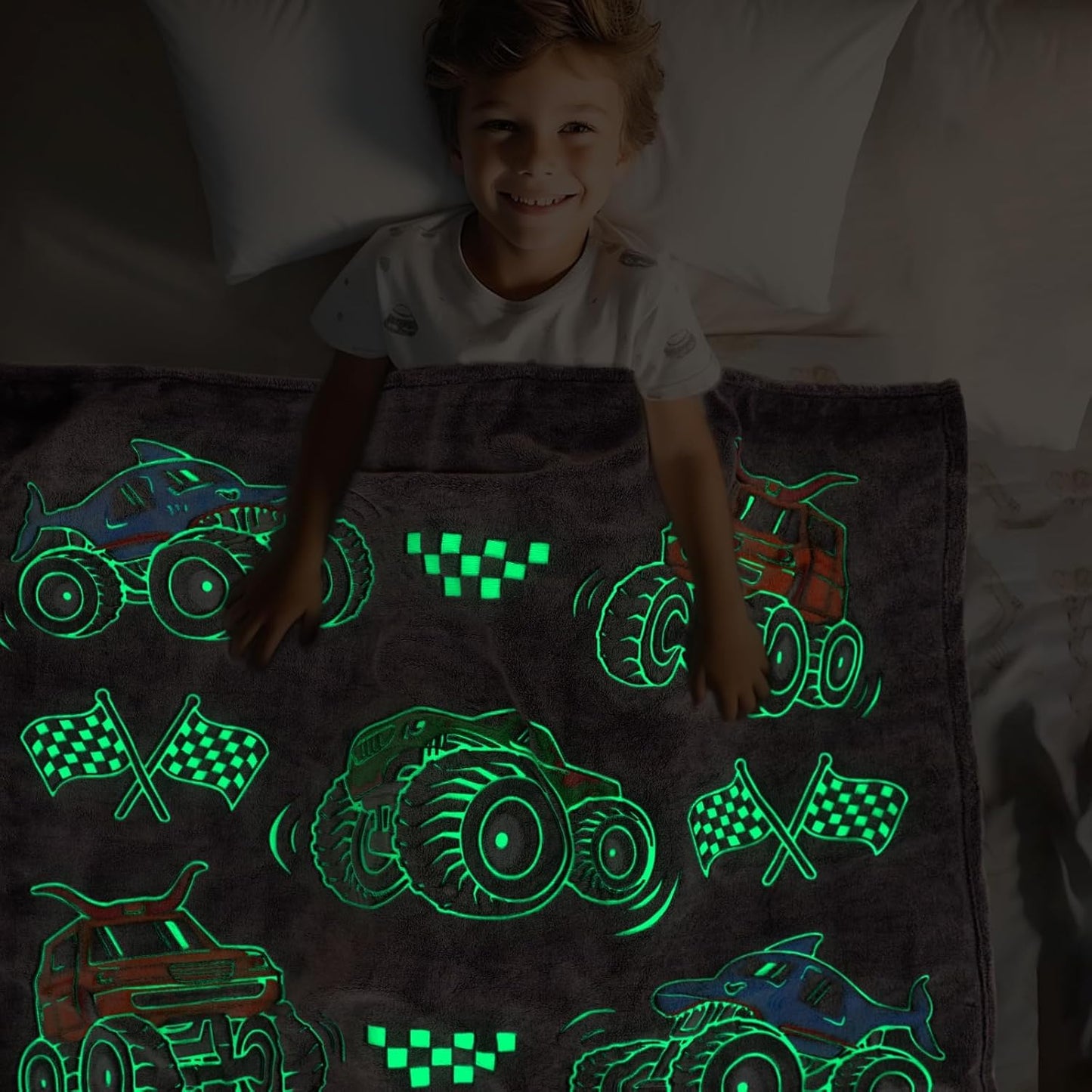 Kids Boys Truck Toys Car Blanket 50" x 60"
