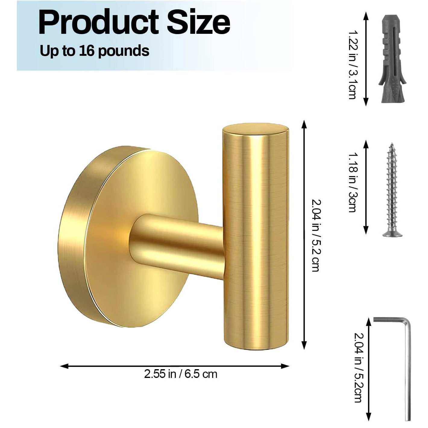 4 Pack Stainless Steel Heavy Duty Door Hanger Towel Hook