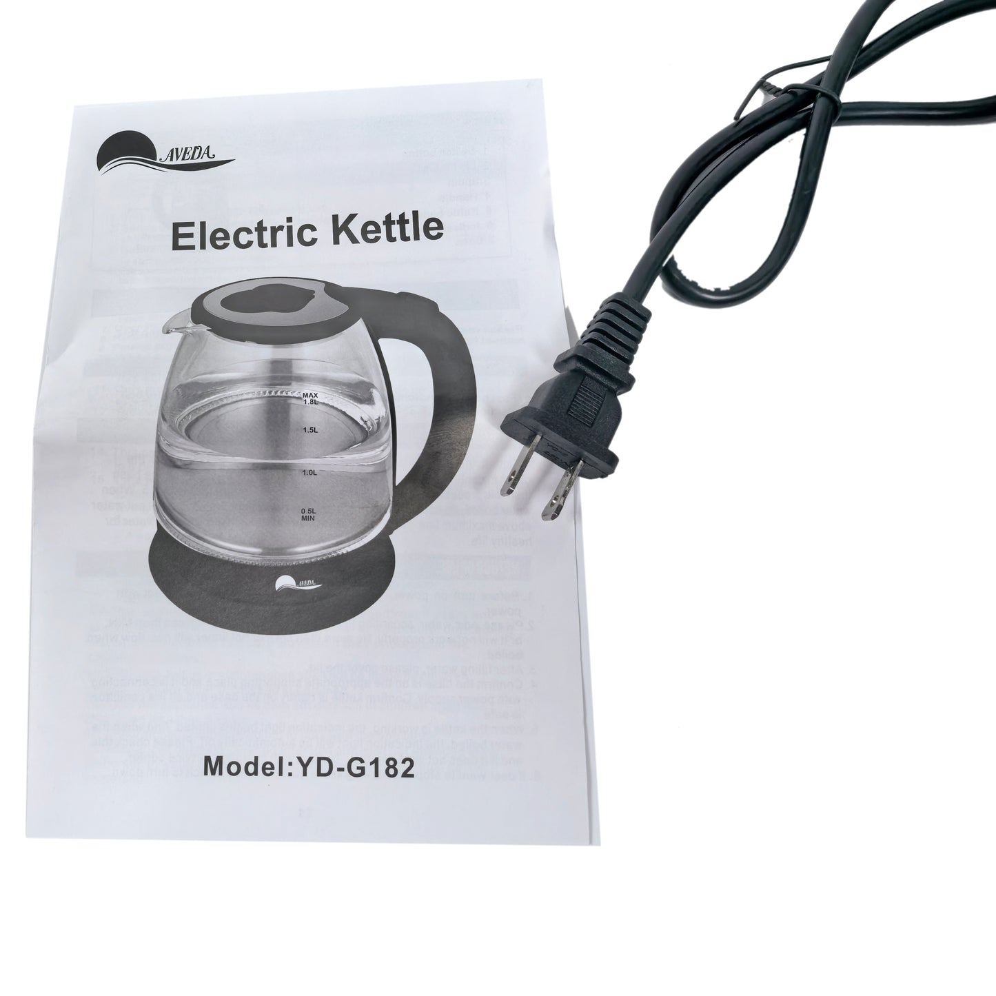 Glass Electric Kettle 1.8L, Black