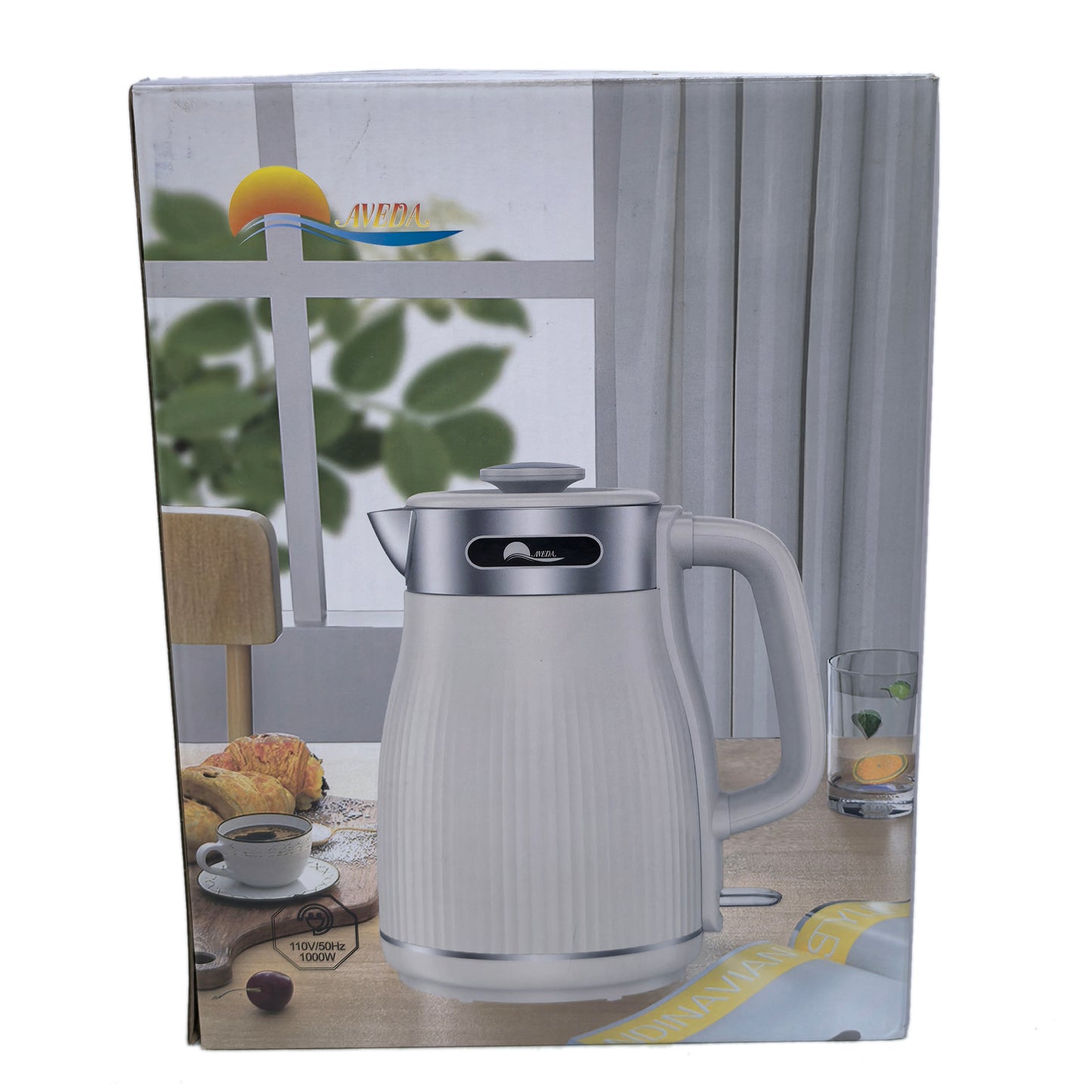 Double Layer Electric Kettle 1.8L, Beige