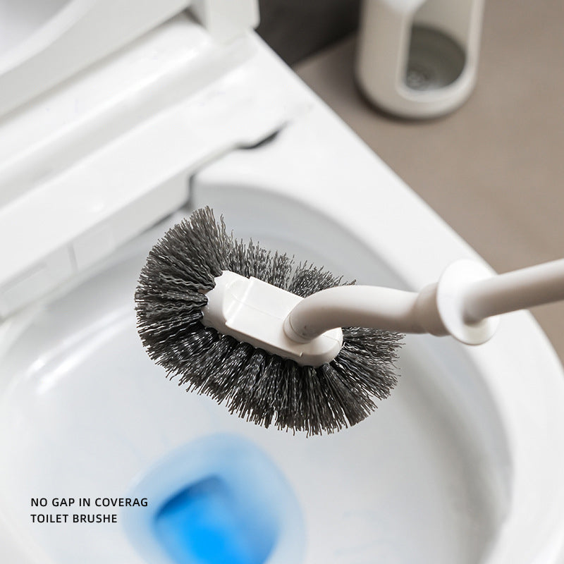 S-Shaped Toilet Bowl Brush Holder Set