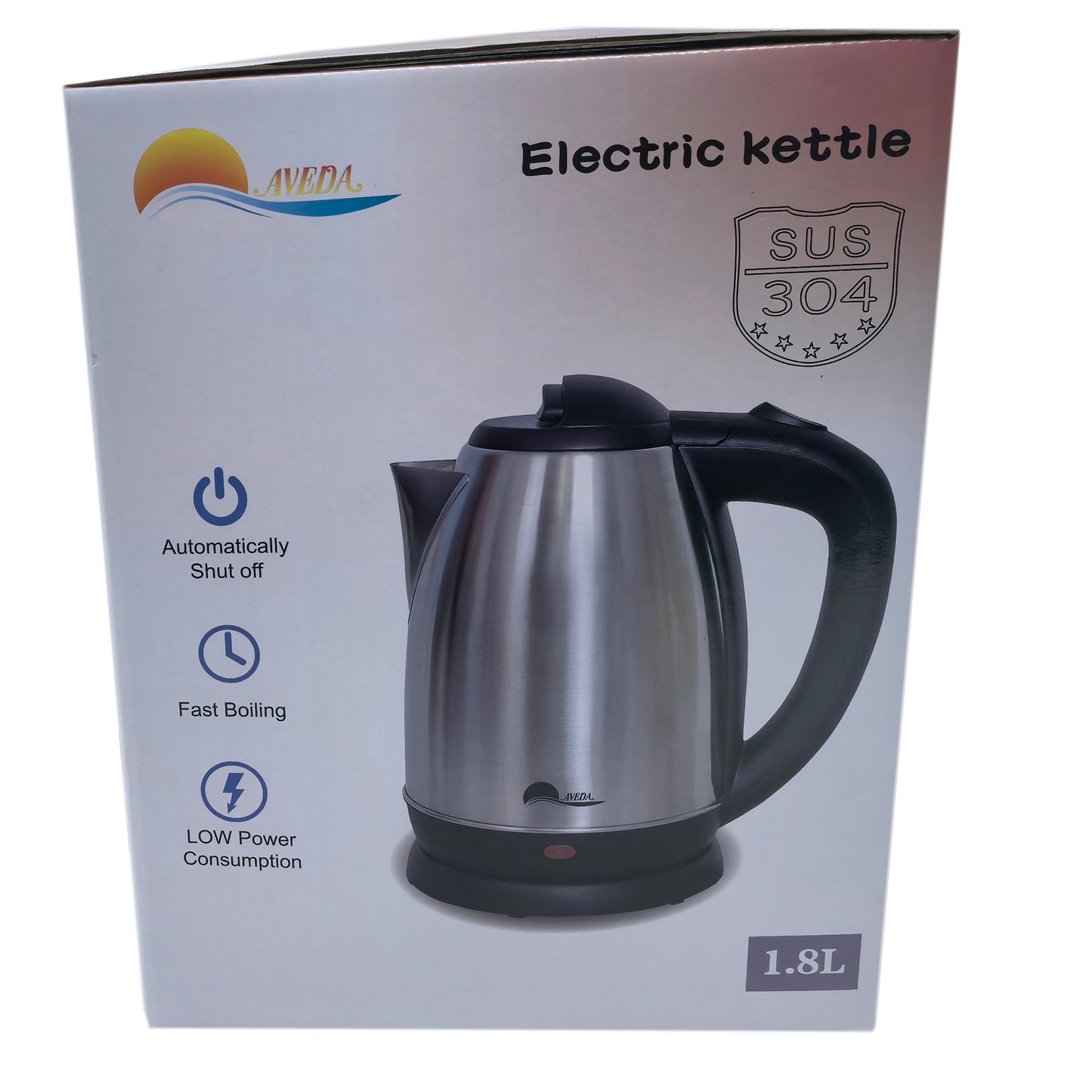 Electric Kettle 1.8L, Stainless Steel Color