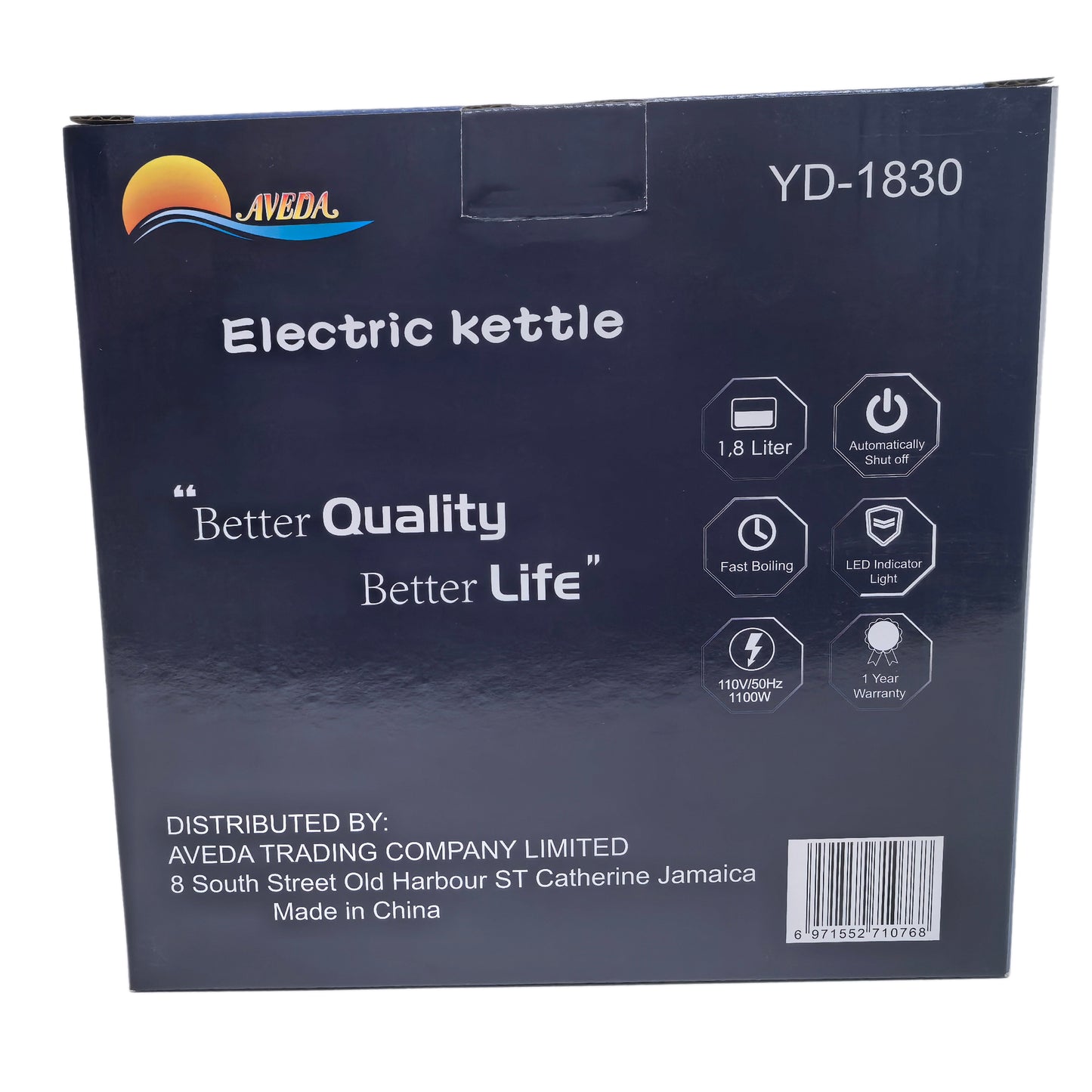 Double Layer Electric Kettle 1.8L, White