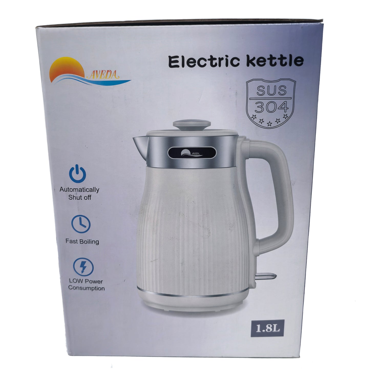 Double Layer Electric Kettle 1.8L, Beige