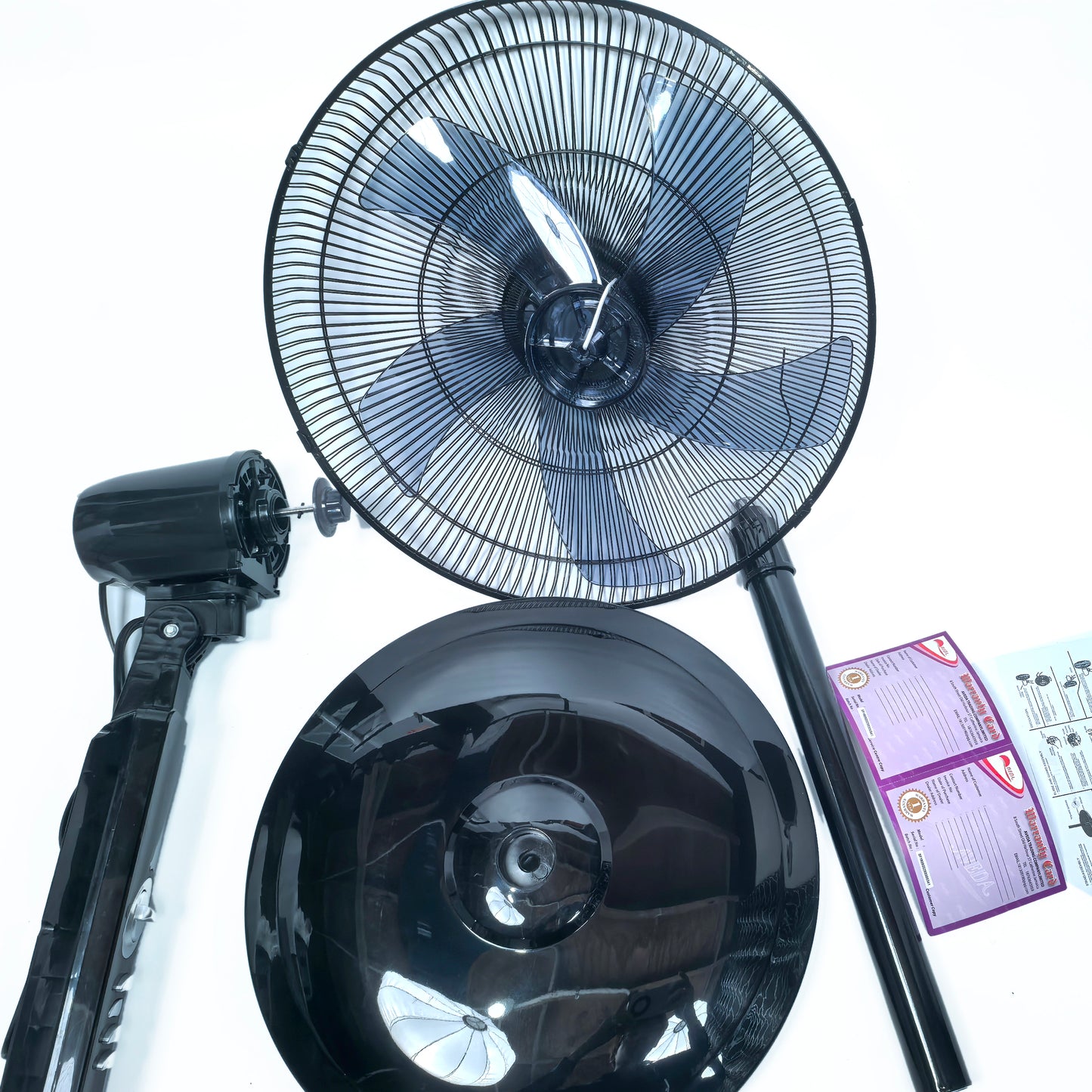 3 Speeds Control Stand Fan 18 Inch, Black