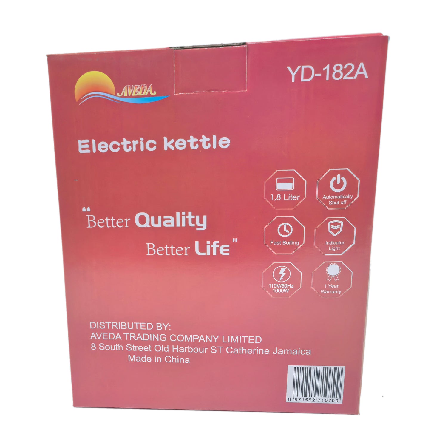 Electric Kettle 1.8L, Stainless Steel Color