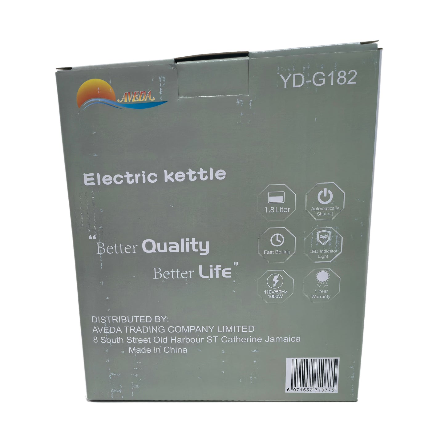 Glass Electric Kettle 1.8L, Black