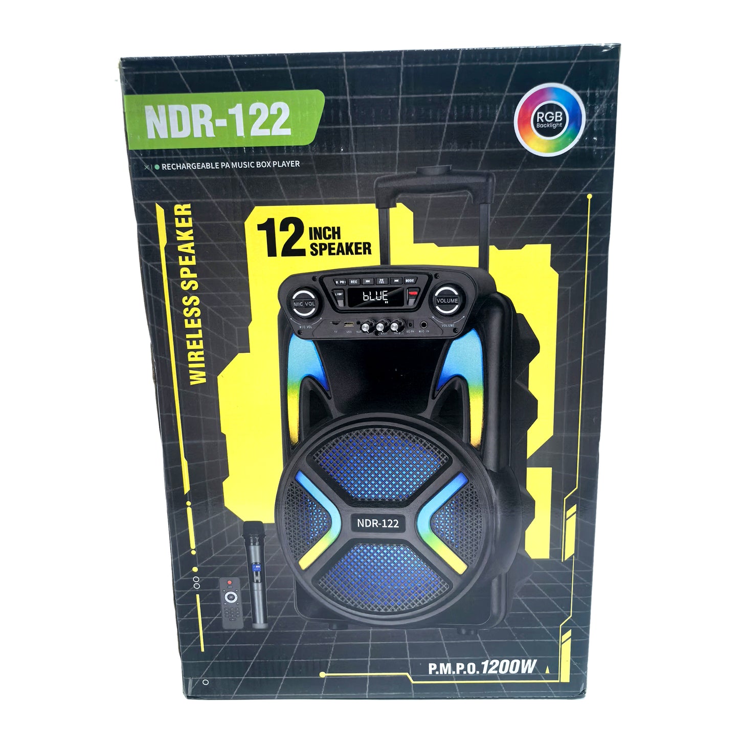 Wireless Speaker with Remote Control & Microphone (2 Size Options)