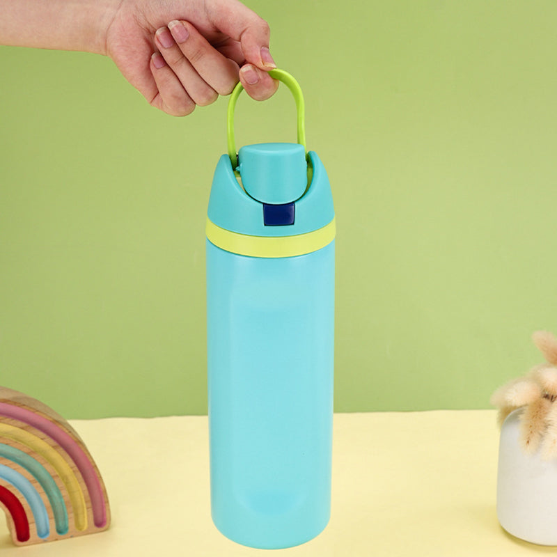 Insulated Stainless Steel Water Bottle with Straw 24oz, Green