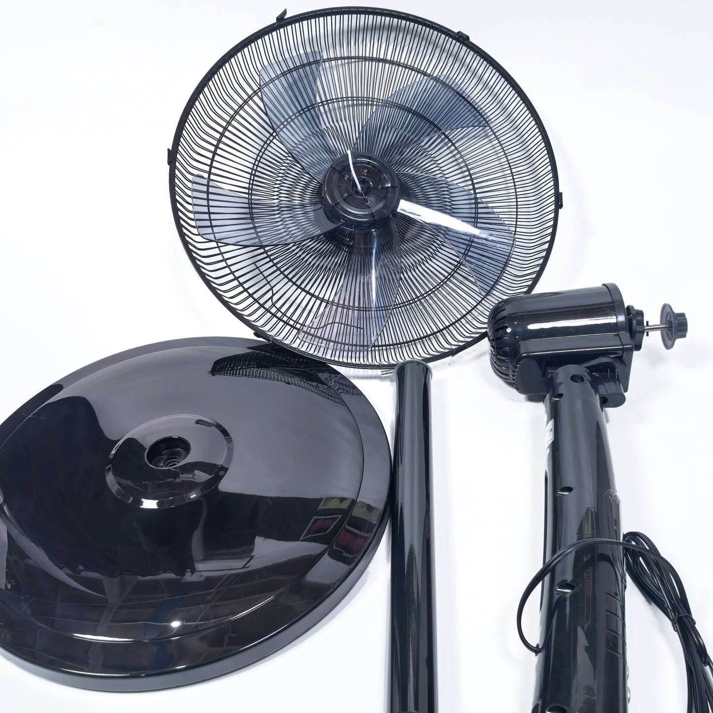 3 Speeds Control Stand Fan 18 Inch with Remote Control, Black