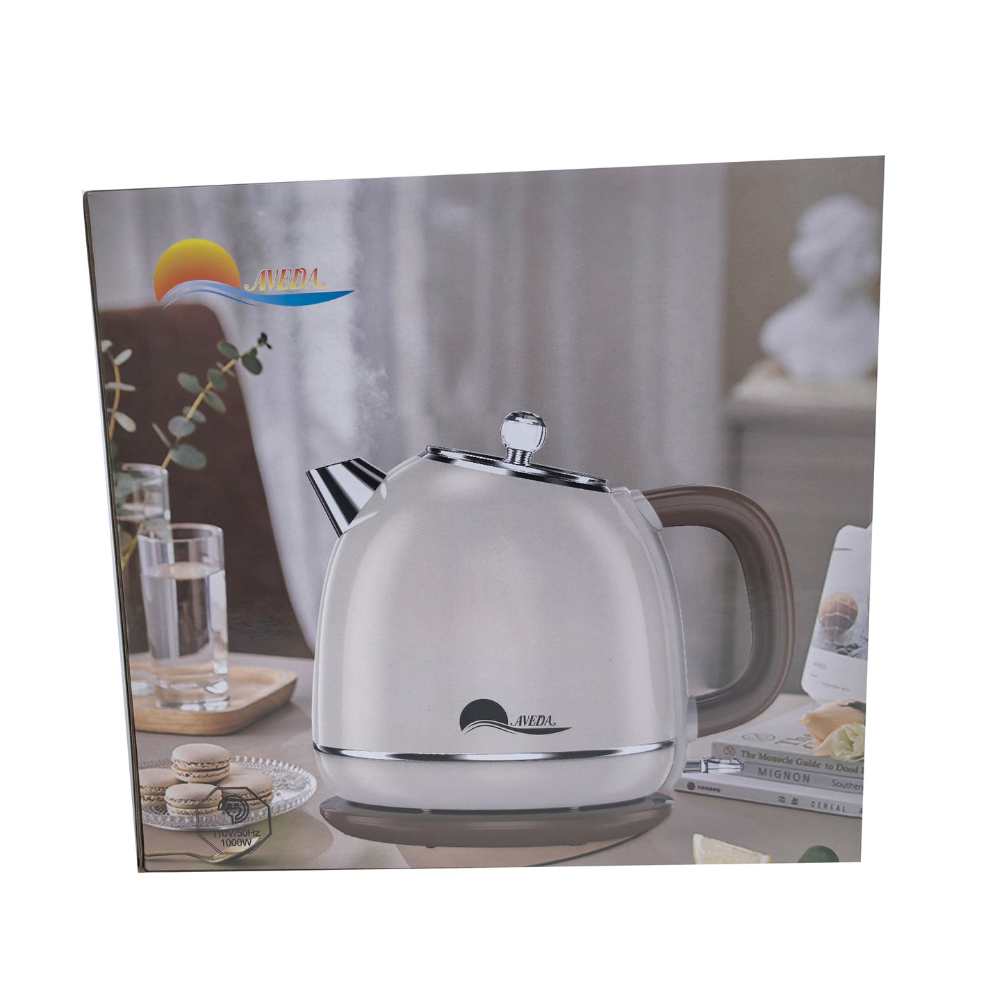 Double Layer Electric Kettle 1.7L, White