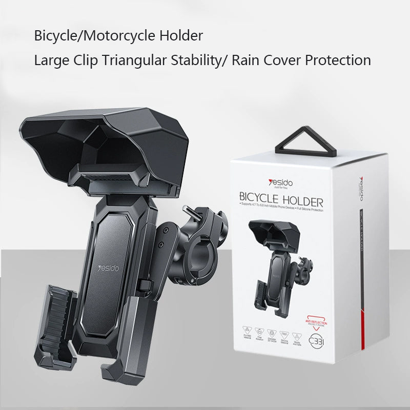 Motorcycle Phone Holder, Black