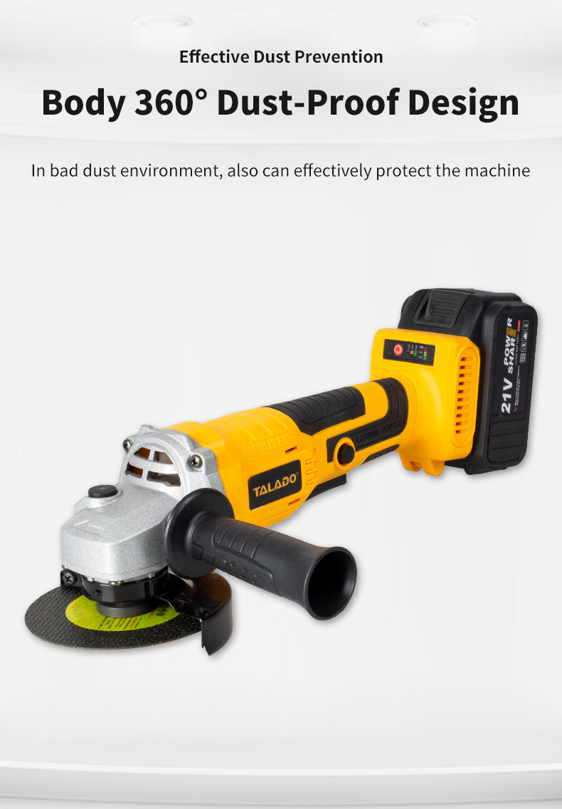 21V Wireless Angle Grinder