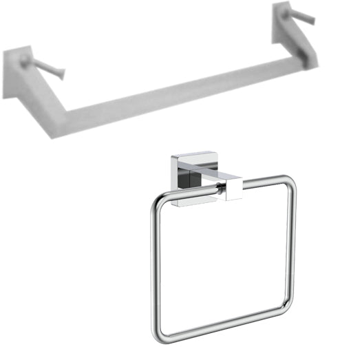 Towel Ring+Towel Hanging Rod 18/24/36 inches