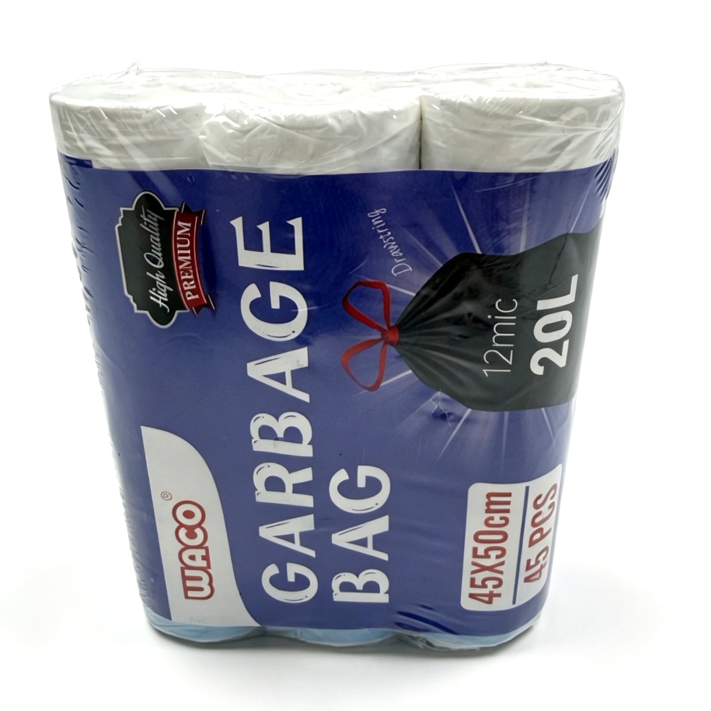 135 Count, 5 Gallon Drawstring Trash Bags,3 Pack, 45 count Each Pack