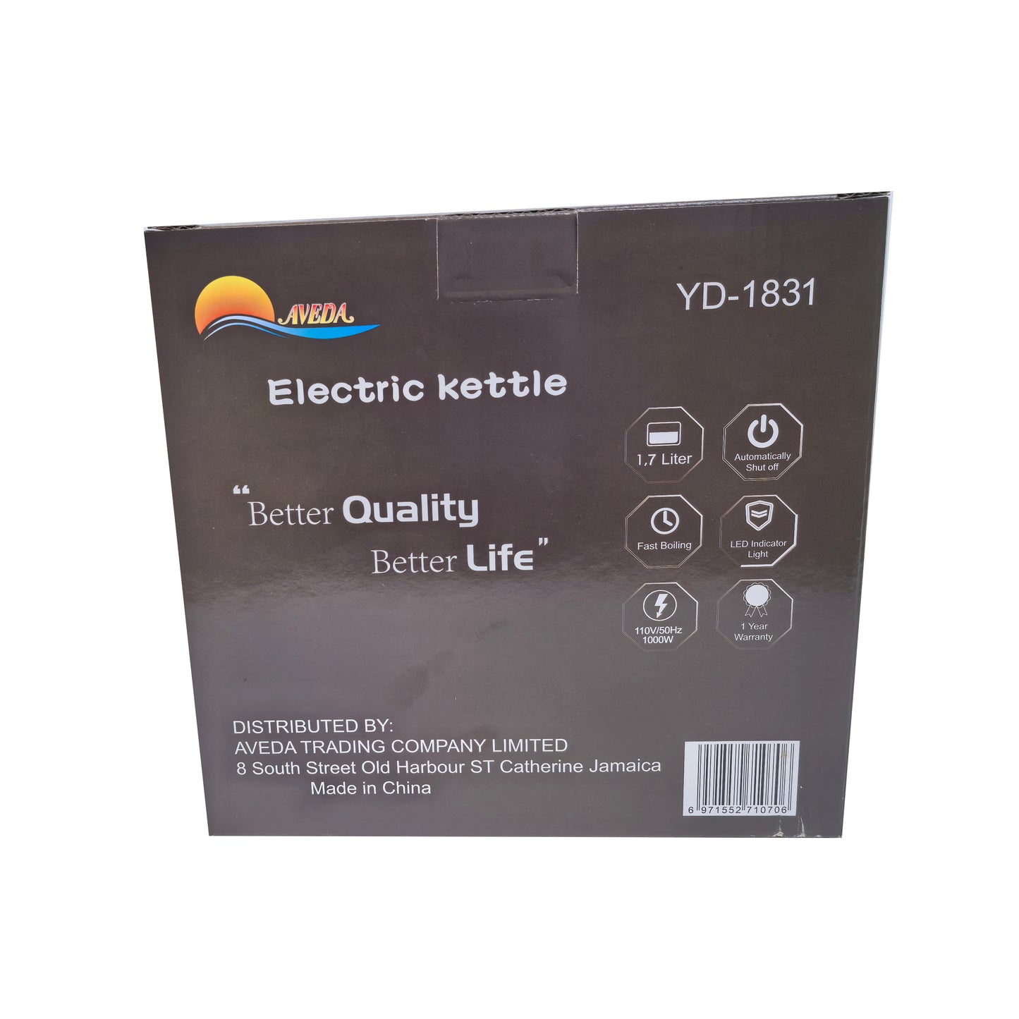 Double Layer Electric Kettle 1.7L, White