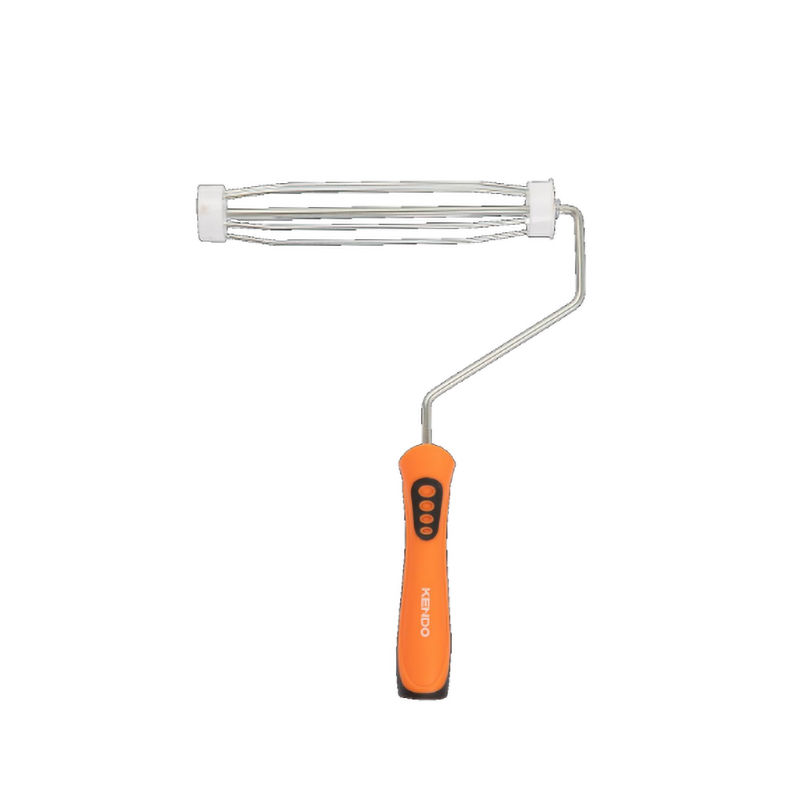 10pc Mini Paint Roller Set+5-wire Cage Paint Roller Frame+Acrylic Roller Cover+Angle Paint Brush Wood Handle