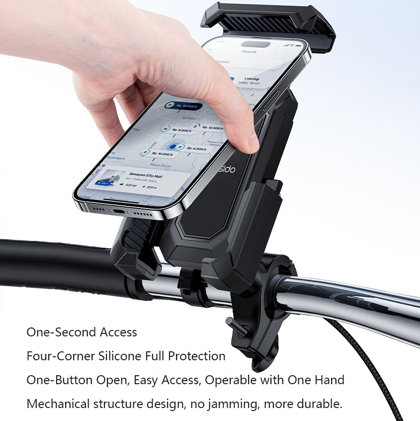 Motorcycle Phone Holder, Black