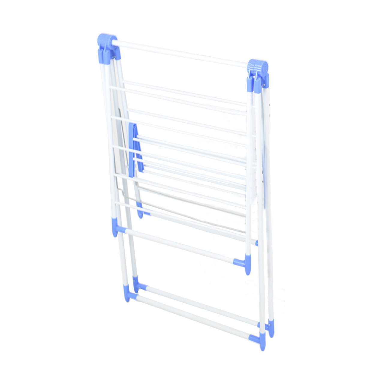 Foldable Clothes Drying Rack Expands on Both Sides