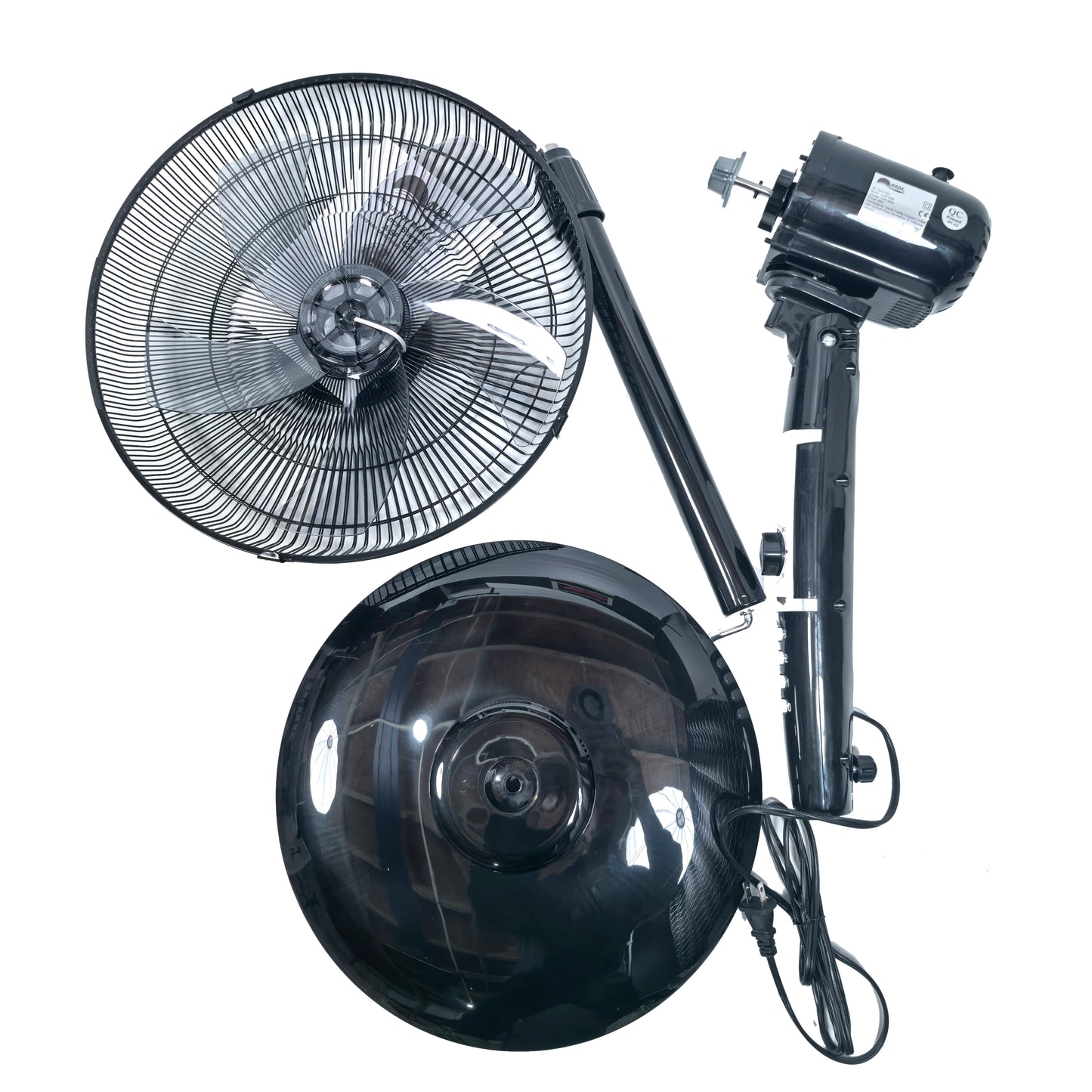 3 Speeds Control Stand Fan 16 Inch, Black