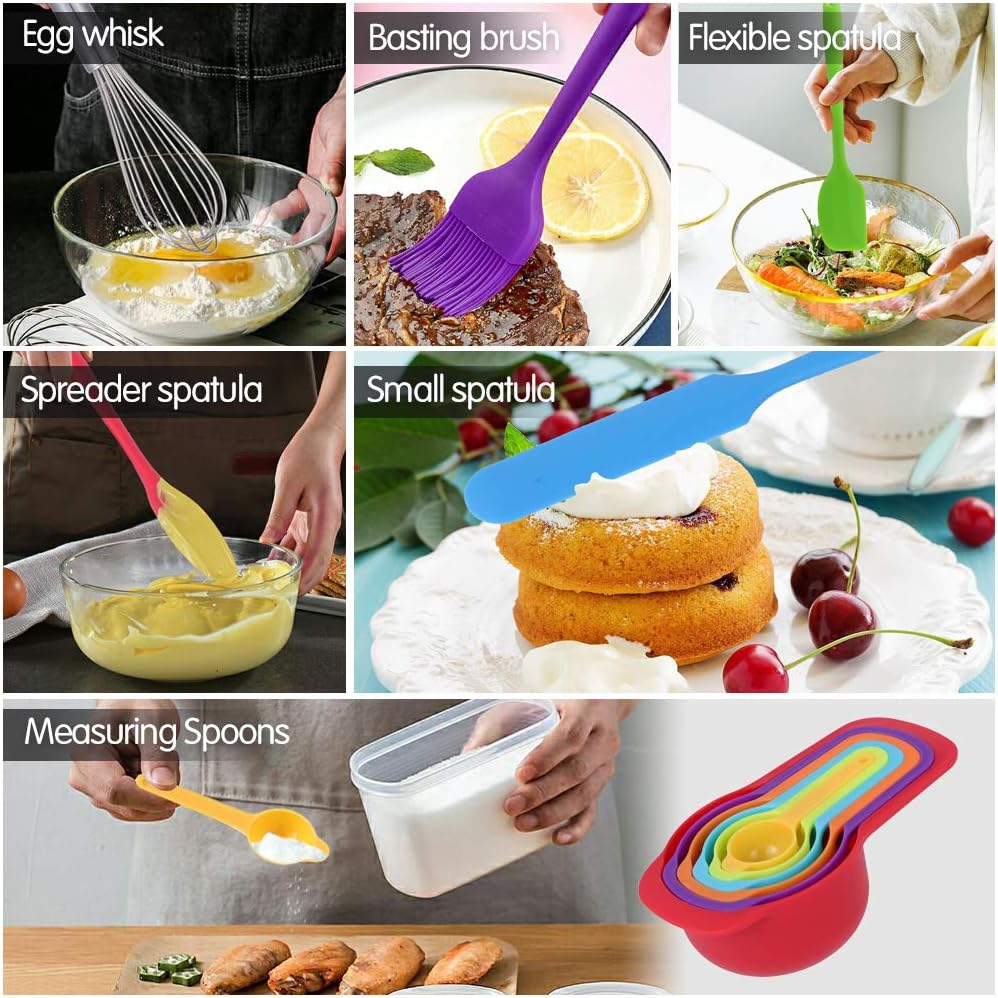 16-Piece Mixing Bowls Set with Airtight Lids