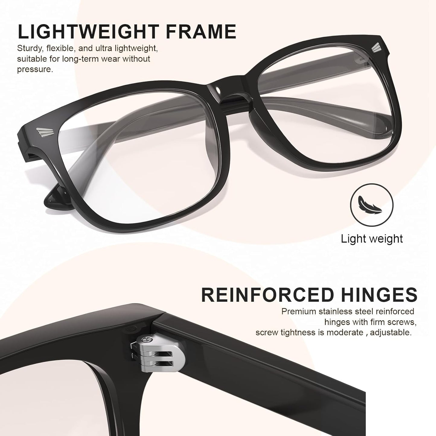 3-Pieces Blue Light Glasses