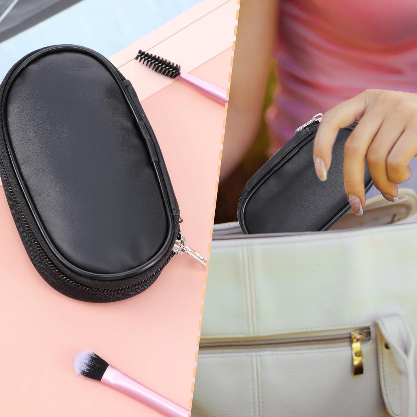 10-Piece Mini Makeup Brush Set with Pouch