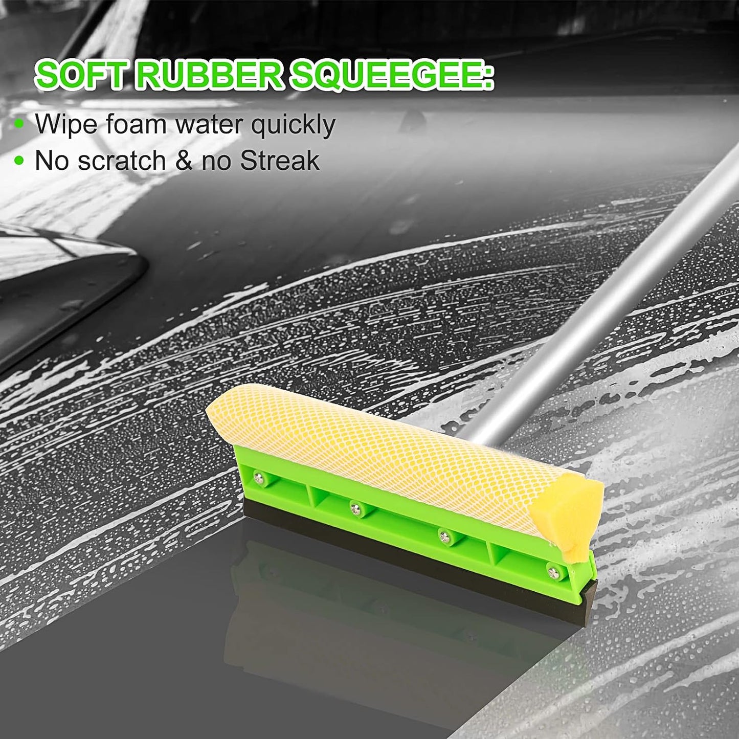 8-Piece Car Wash Kit, Green
