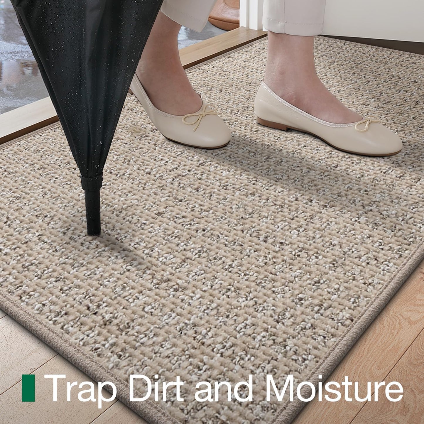 Doormat for Indoor Outdoor 60*90cm, Khaki