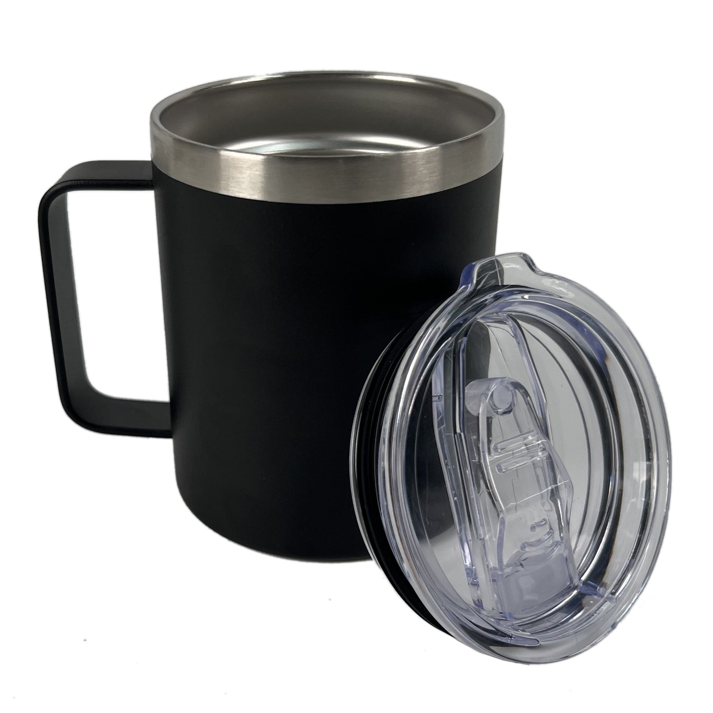 Insulated Coffee Mug with Lid 12oz (2 Color Options)