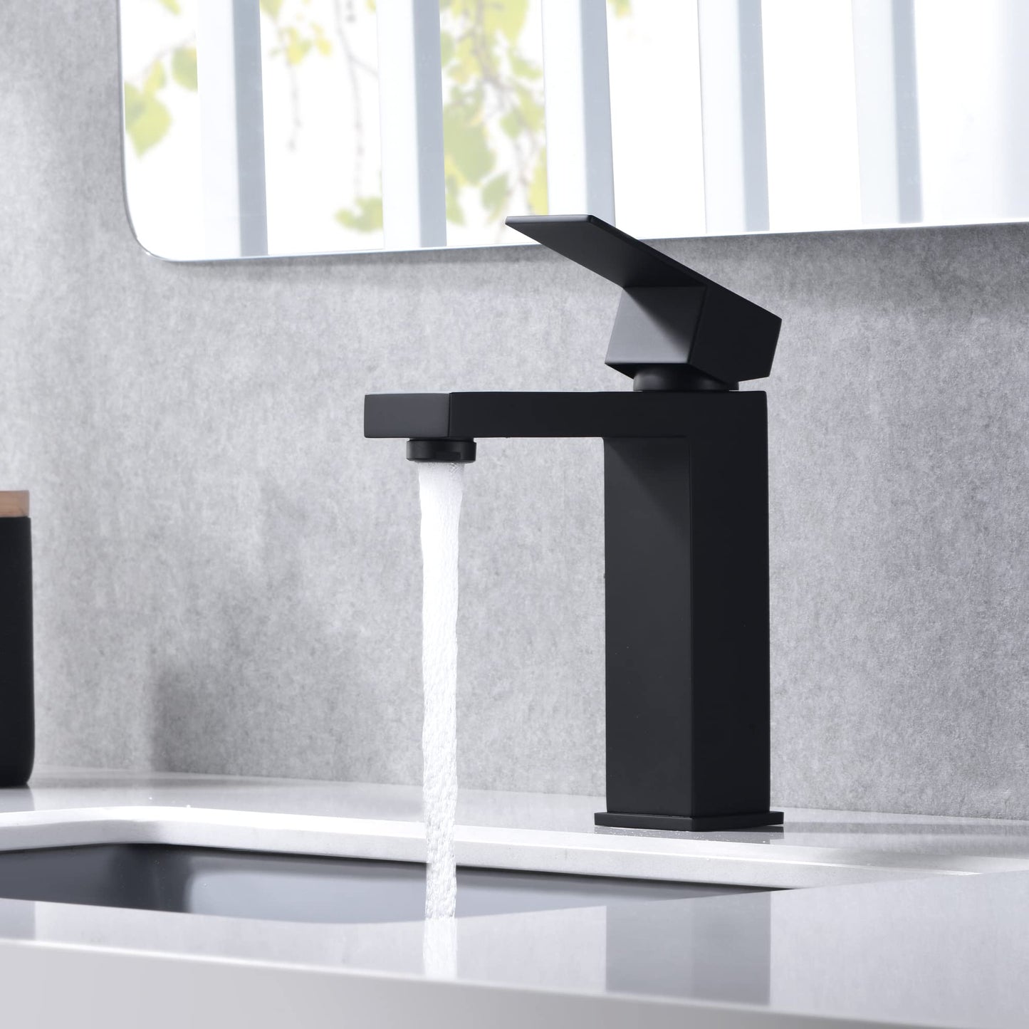 Single Handle Basin Faucet Matte Black