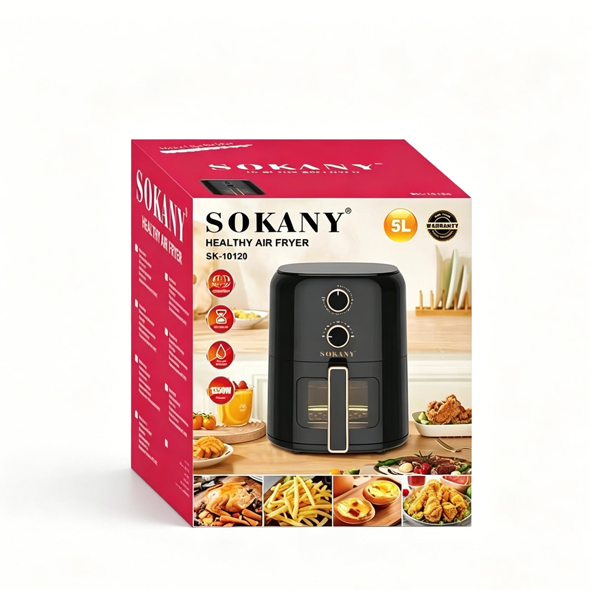 SOKANY SK-10120 5L 1350W 110V Mechanical Air Fryer