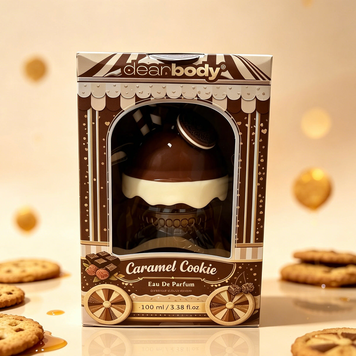 Dear Body Caramel Cookie Eau De Parfum, Cute Ice Cream Cup Dessert Perfume 100ml