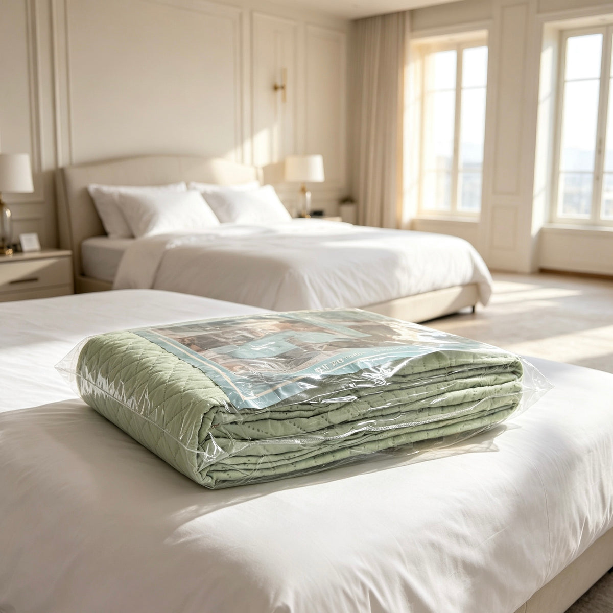 Premium Quilted Bed Blanket, Moderate Thickness (Not Thin) King Size 78.74 × 90.55 in, Random Color Shipment XY‑6K
