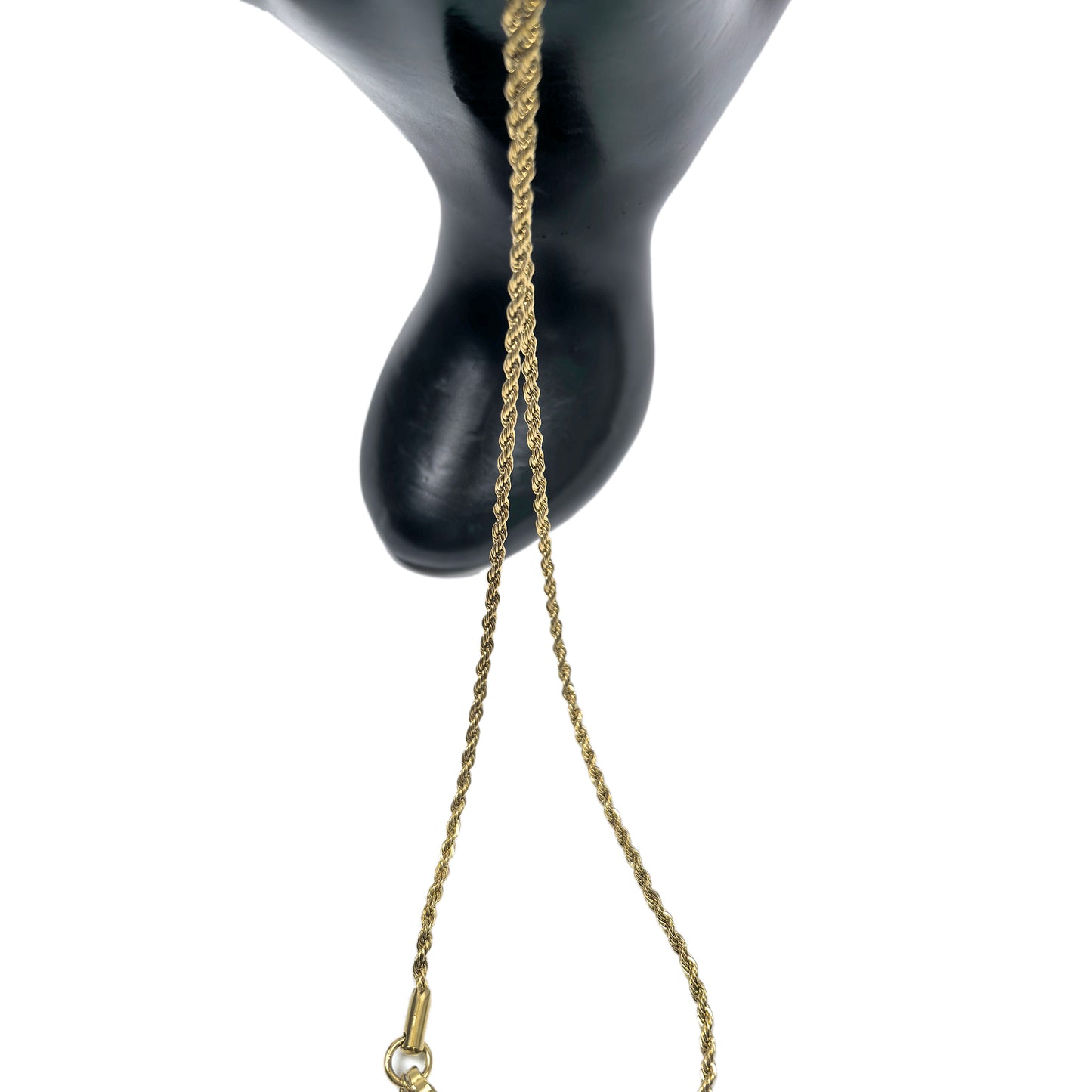 Gold Plated Clovers Crysta Pendant Necklace