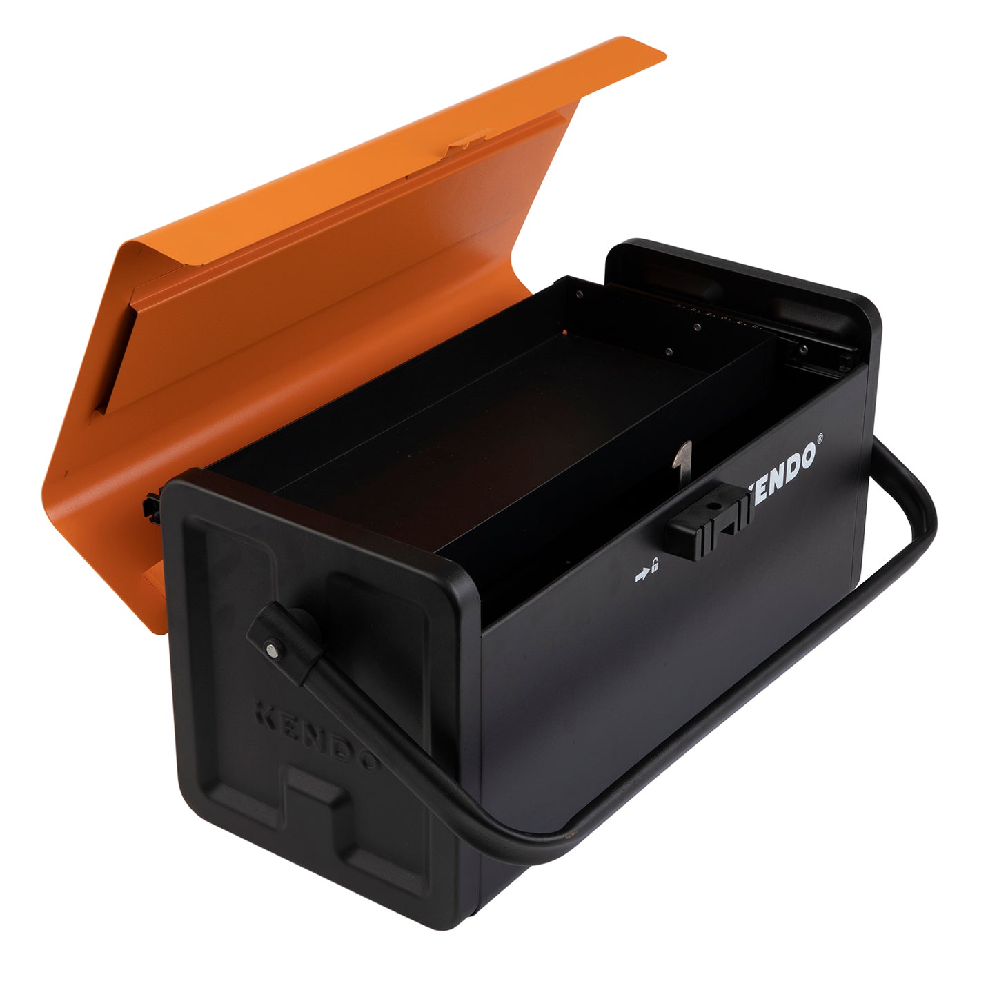 19inches Metal tool box with sliding top drawer 48.3*22*23.5cm