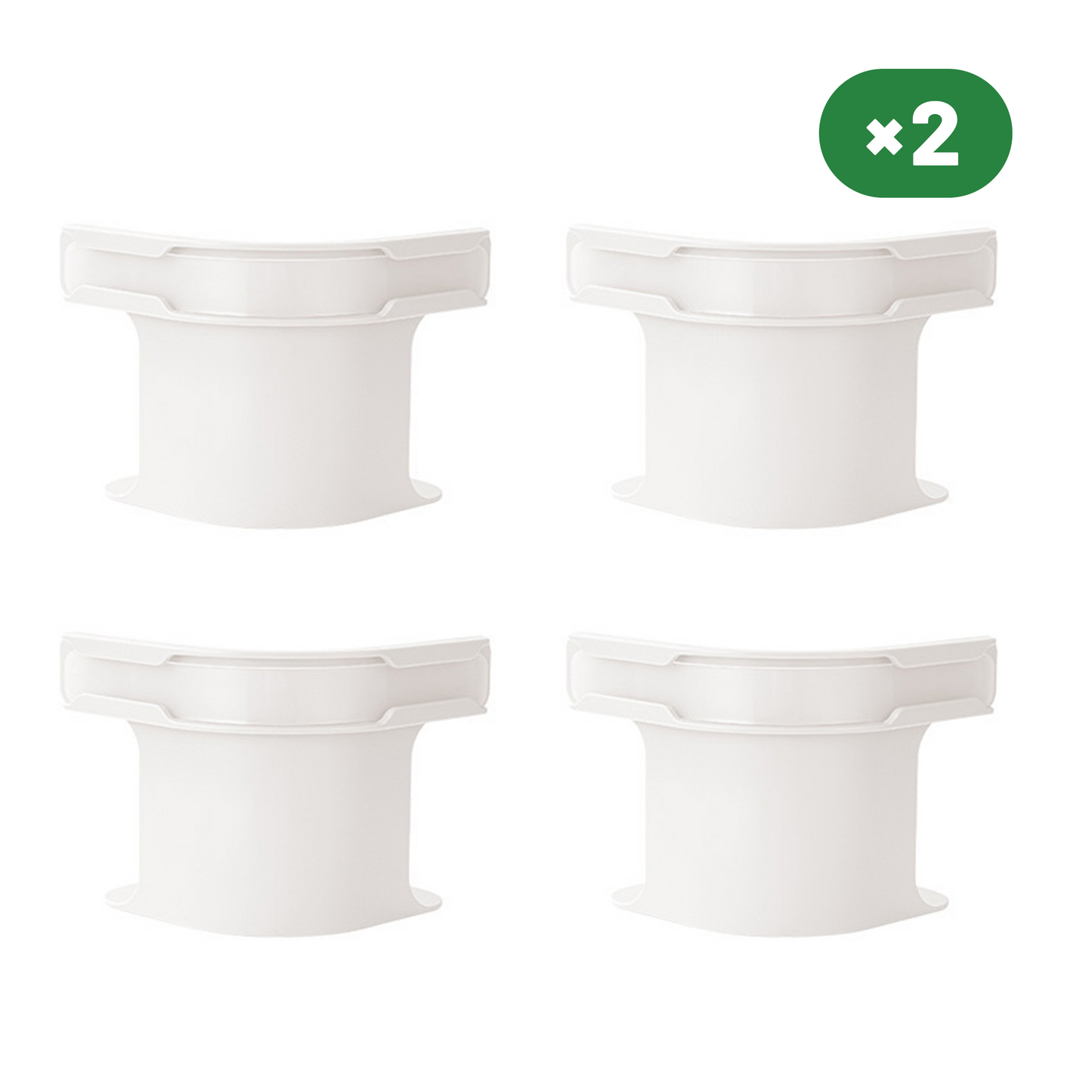 Lock Sheet Holders 8 Units, White
