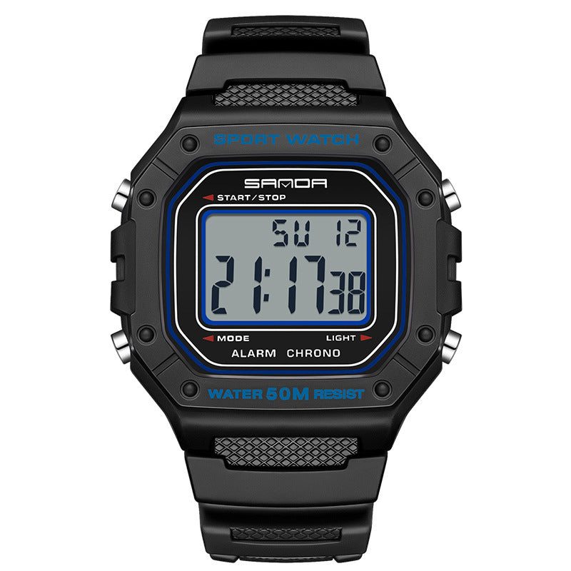 Men's Watches Digital Sports Outdoor Waterproof Military Watch with LED Backlight