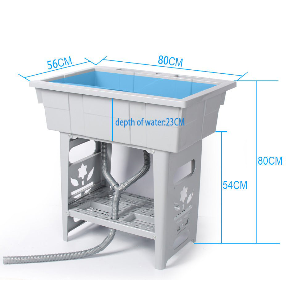 Plastic Laundry Tub, white