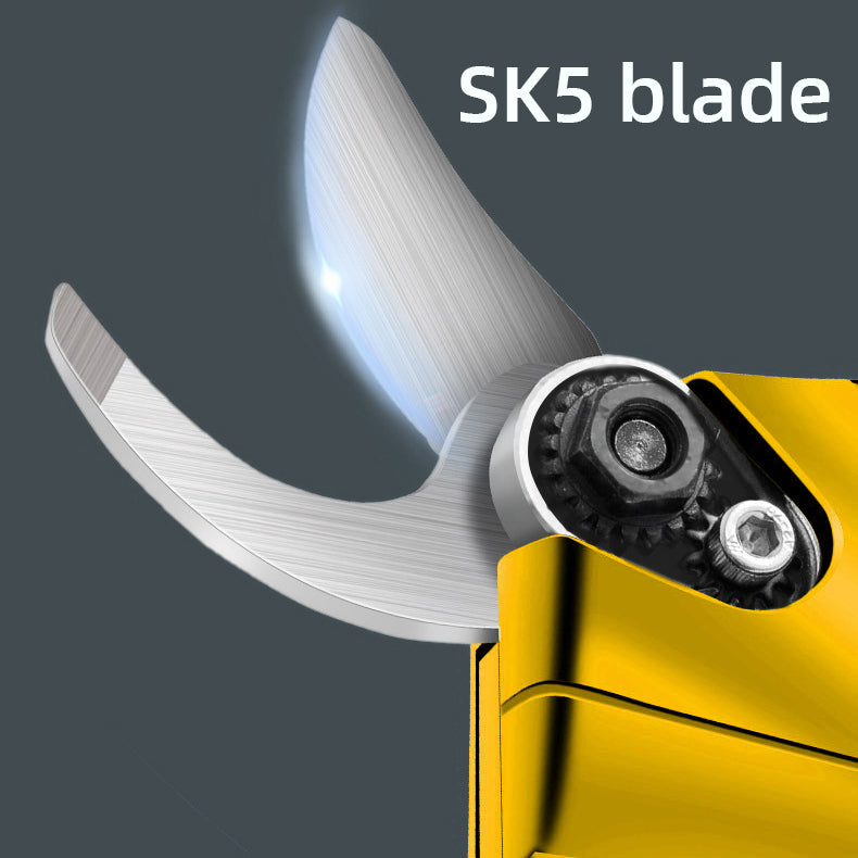 Cordless Brushless Pruning Shears with LCD Display SK5 Blades 30mm with 2 2.0 Ah Batteries