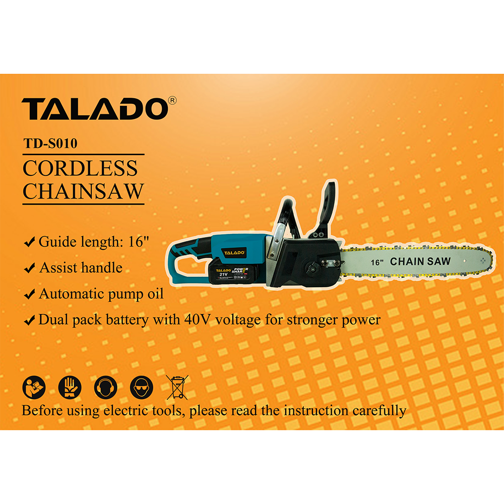 21V electric chain saw 16 inch
