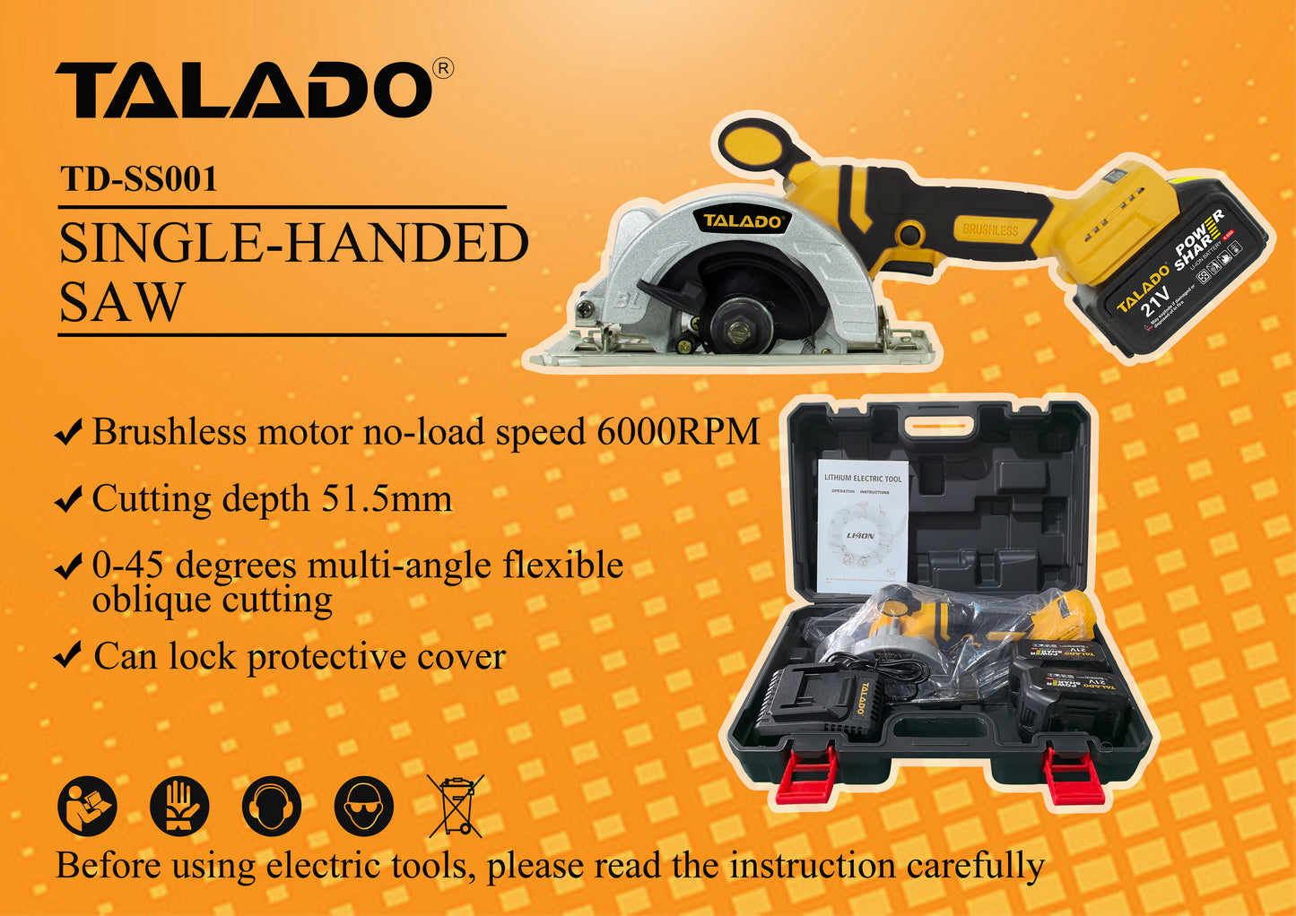 21V wireless One-hand Laser