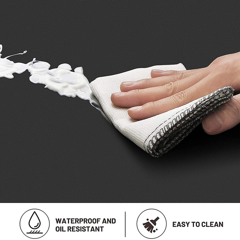 12mm Thickness Non-Slip Waterproof Comfort Floor Mat 17 x 28 Inches / 17 x 47.2 Inches, Black